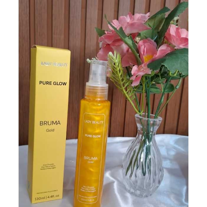 BRUMA GOLD PURE GLOW – LADY BEAUTY 130ML FIXADOR DE MAQUIAGEM
