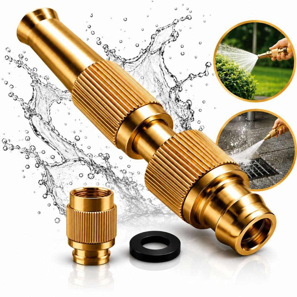 Bico Esguicho Alta Pressão Para Mangueira Jato Reto Regulável Lavagem Carro Jardim | Envio Imediato