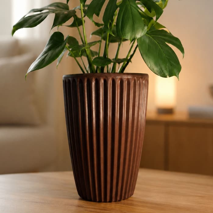 Vaso Planta Decorativo Polietileno Coluna Romana N1 Casa Jardim Varanda