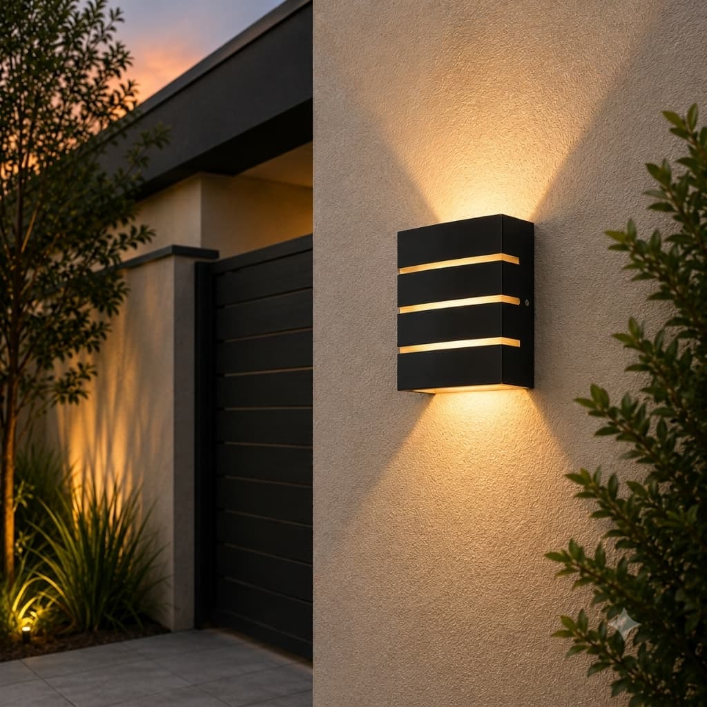 Arandela Slim Decoração Moderna Luminária 3 Frisos 2 Focos Acompanha Lâmpada LED Bivolt