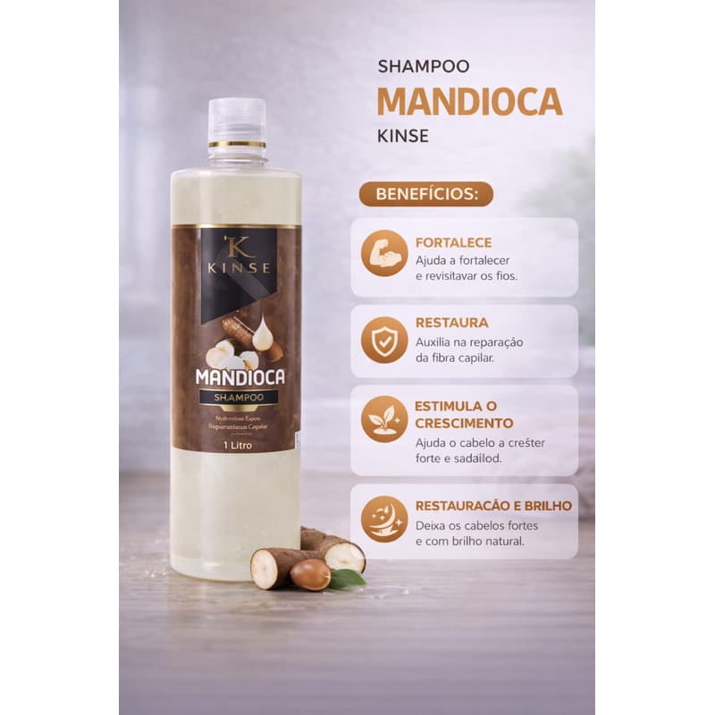 shampoo e mandioca 1 litro