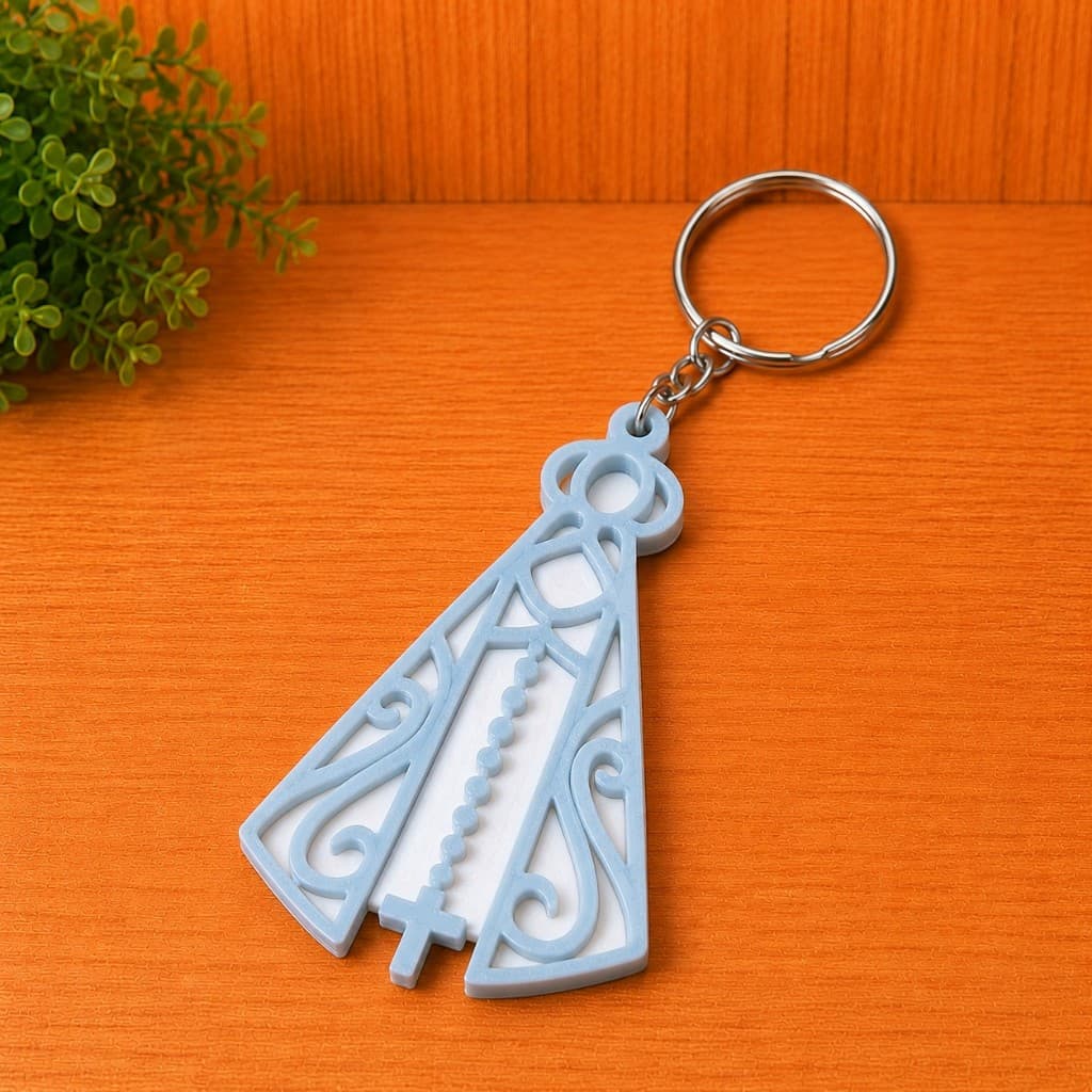 Chaveiro Nossa Senhora 3D | Chaveiro Religioso | Presente de Fé | GL Print Lab