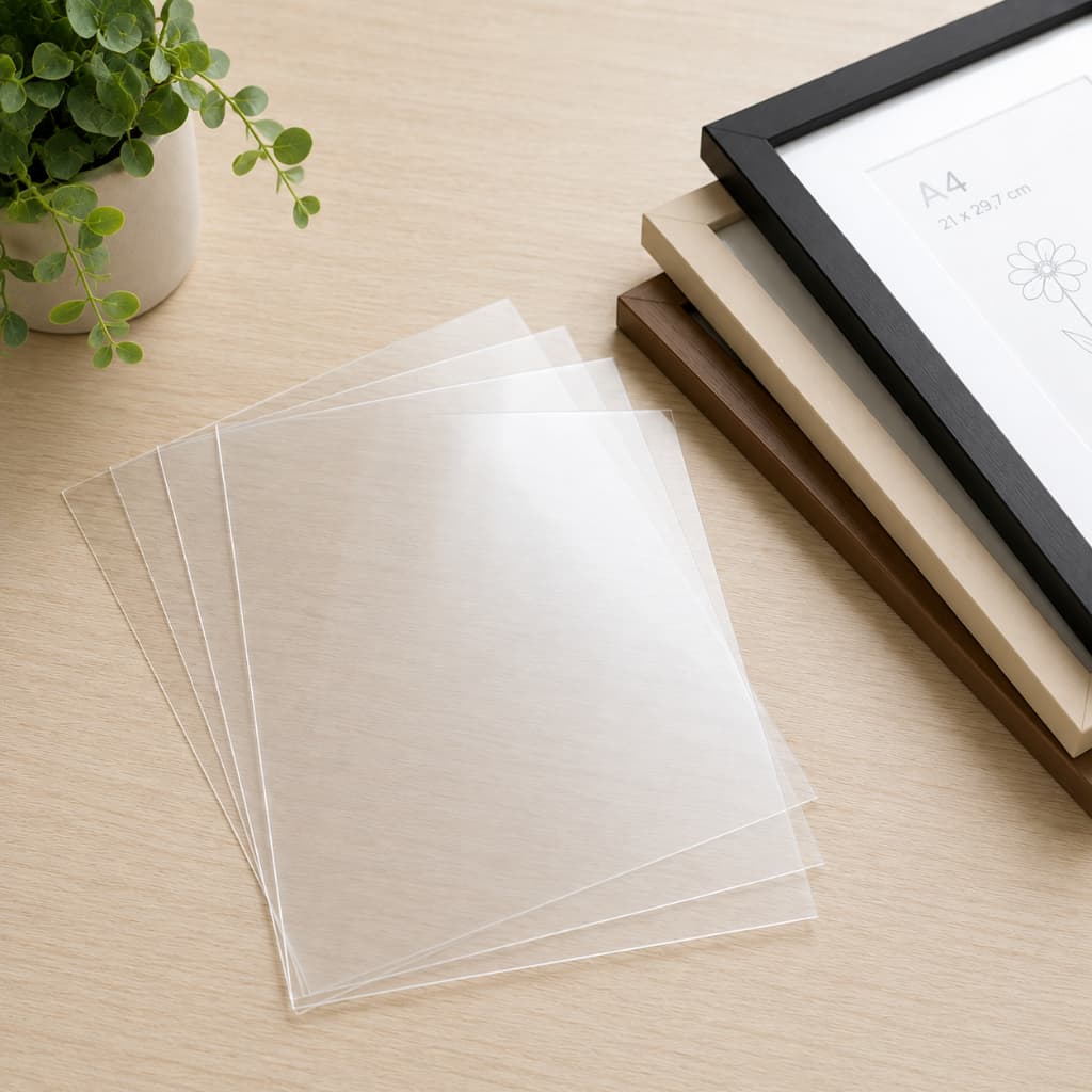Kit 5 Folhas Acetatos Transparentes 30x42 Para Quadros Certificados