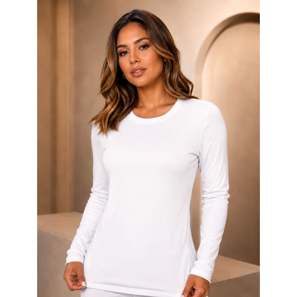 Blusa Feminina Segunda Pele Peluciada Manga Longa