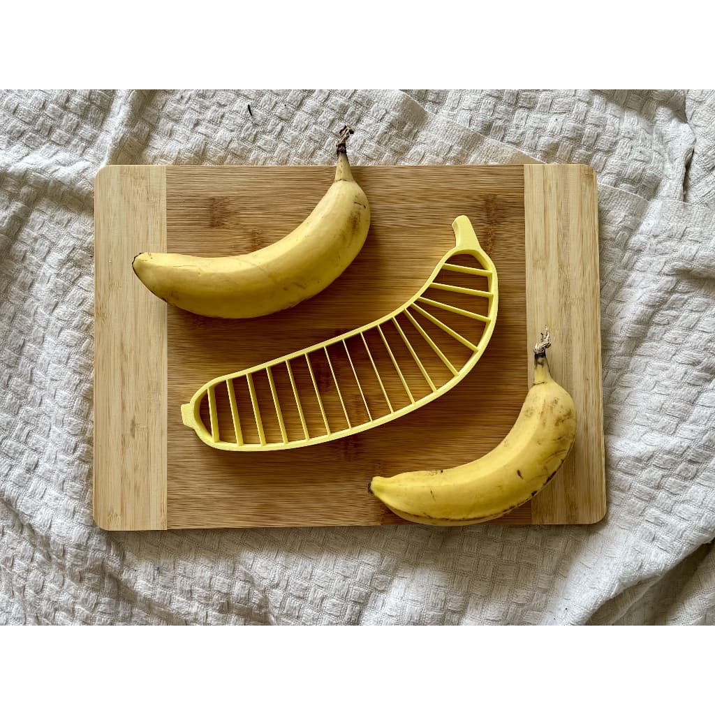 Cortador Fatiador de Banana Prático e Rápido Fatias Uniformes Utensílio Seguro Casa Cozinha