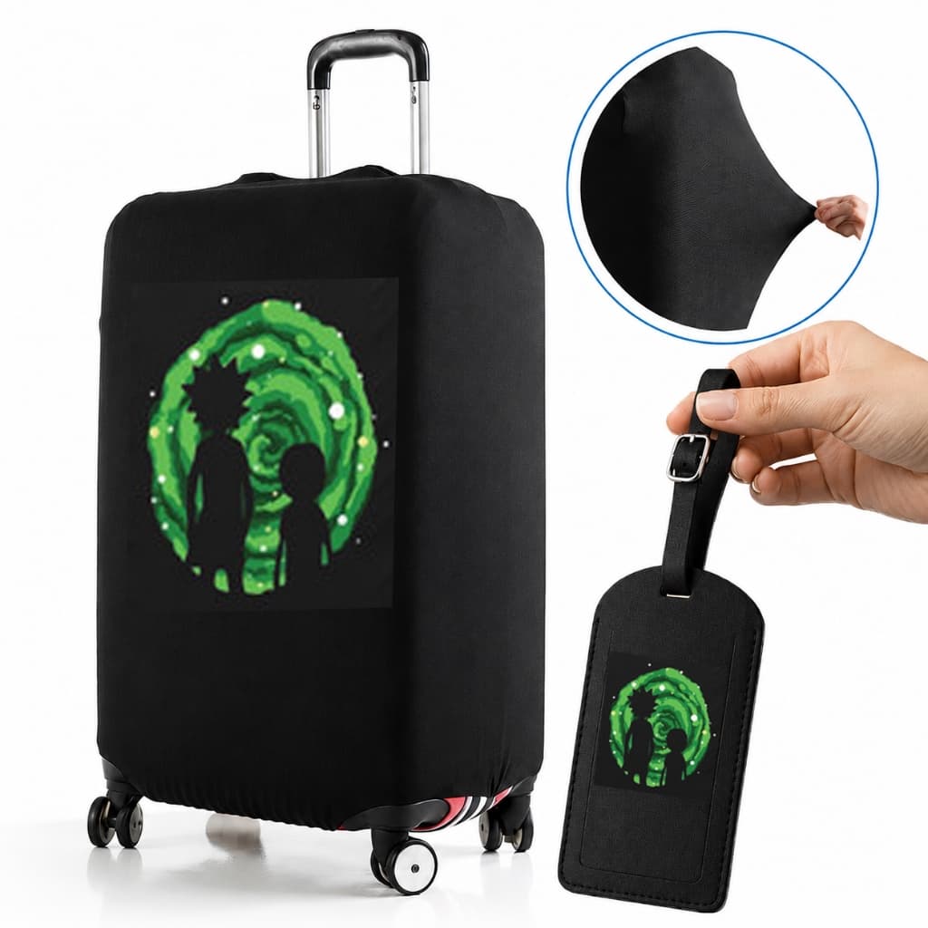 Capa De Mala 8 a 23KG P-M-G Personalizada Rick Protetor Bagagem Para Viagem Protetora Grande