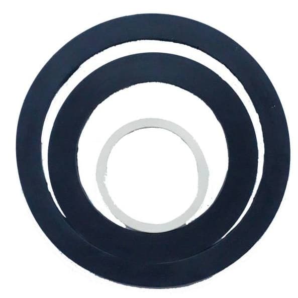 Arruela Borracha para Pia Inox Média 70 mm 3"1/2 Polegadas com 10 peças