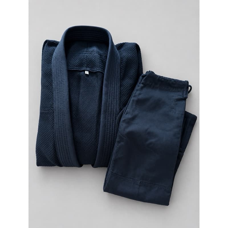 KIMONO JIU -JITSU TRANÇADO FORTE PRETO ADULTO