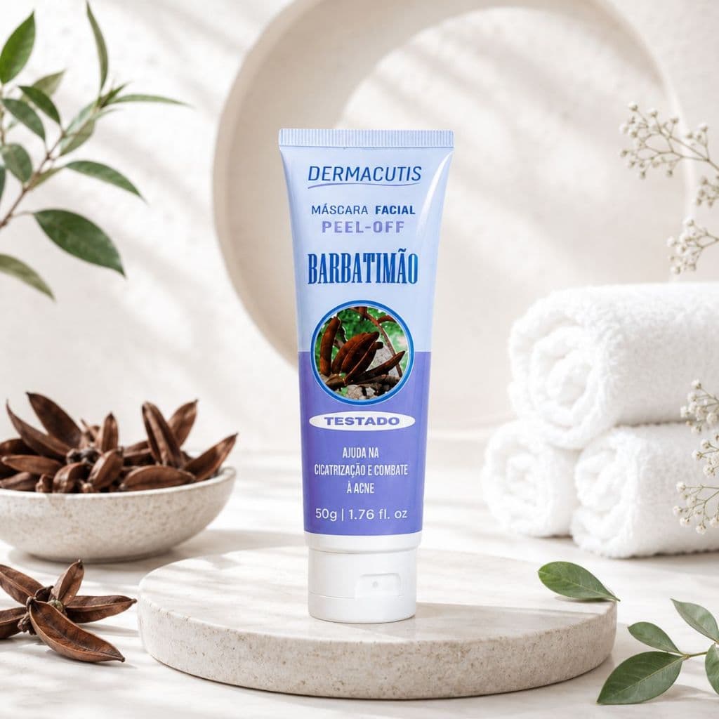 Máscaras Barbatimão Kit 2 da Dermacutis, ideal para Cicatrização e Combate a Acne Pele Linda Sempre