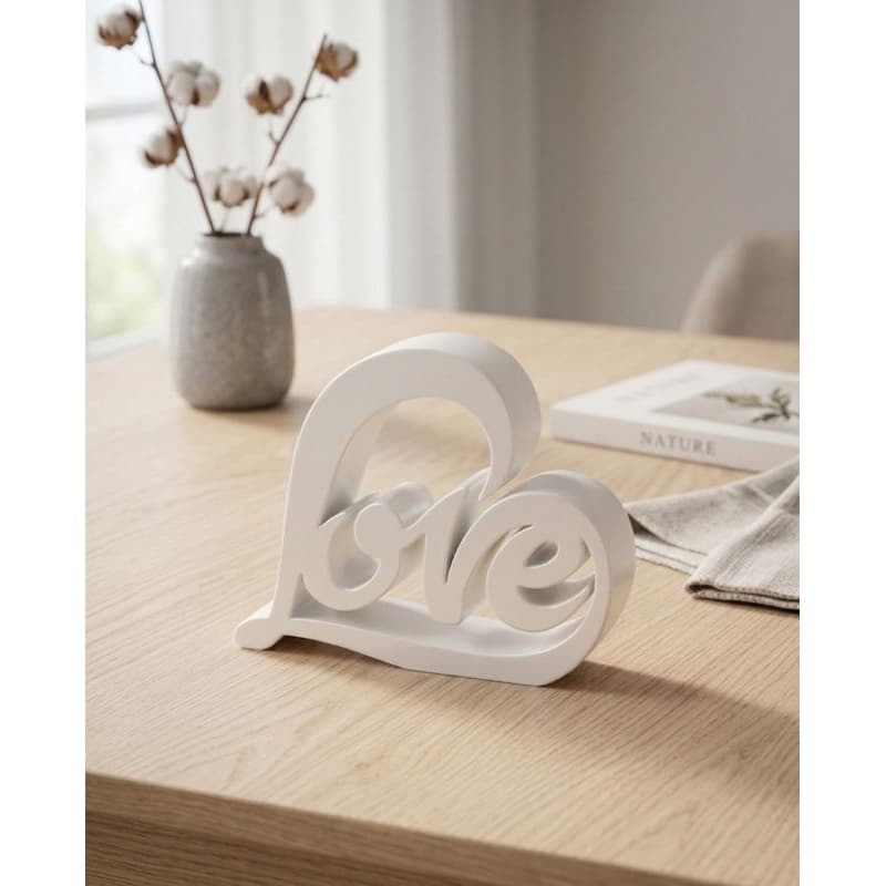 Decoração Coração Love Rosa Romântico Enfeite Moderno Decorativo Fofo Elegante Luxo Casal Namorados Delicado Charmoso