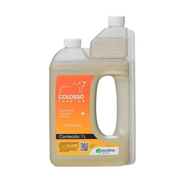 Compartilhar:   Favoritar (31) Colosso Pour On 1L Ourofino Mata Carrapatos Moscas e Piolhos Bovinos