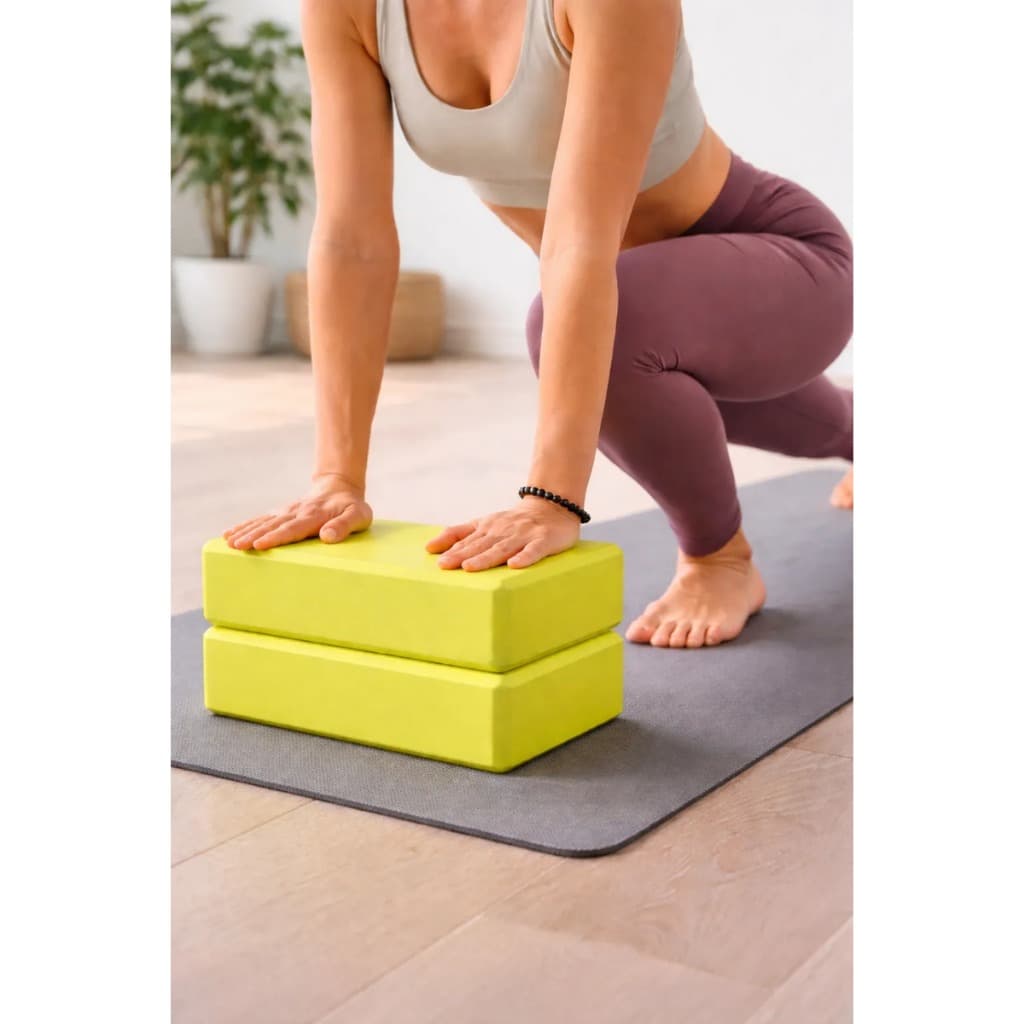 Bloco De Yoga Pilates Alongamento Tijolo Eva Fitness