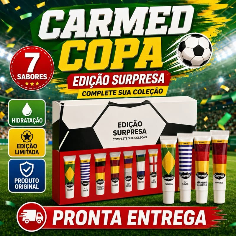 Carmed Seleções Copa do Mundo Hidratante Labial 5g Edição Surpresa Limitada Cimed Original