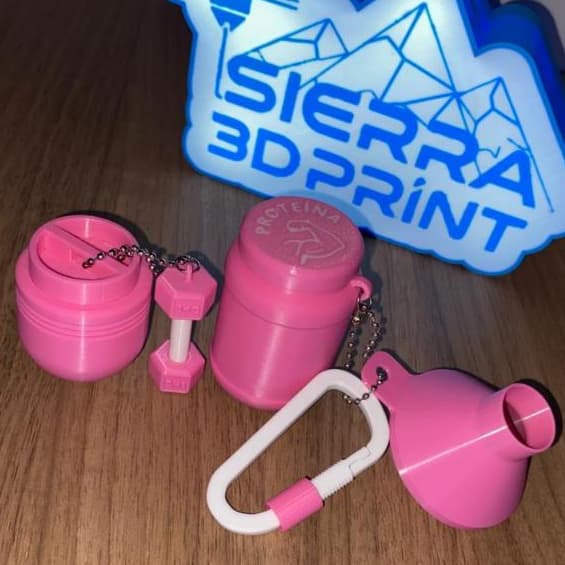 Chaveiro Porta Suplemento |Chaveiro para whey