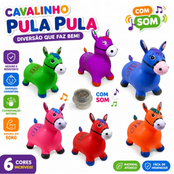 brinquedos infantis Cavalinho Upa Upa Pocoto Borracha Pula Pula dioros