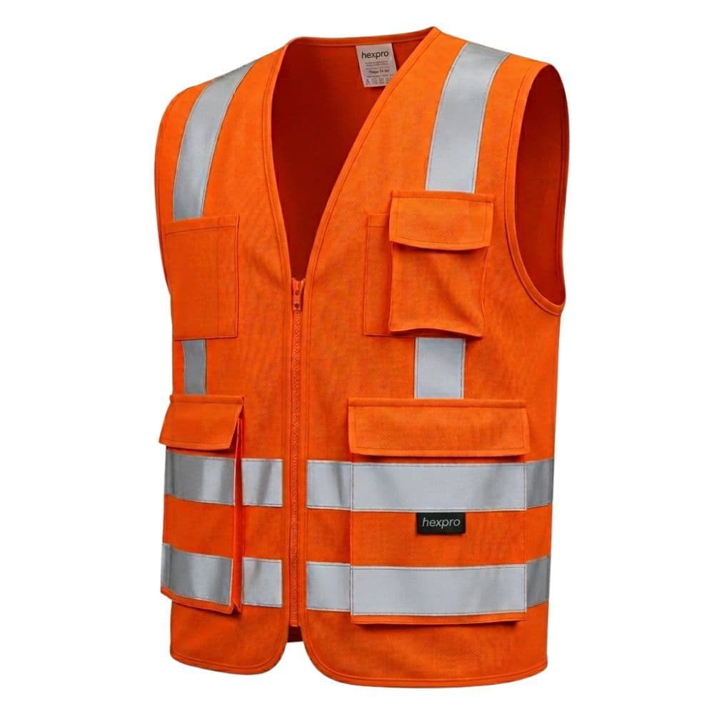 Colete Refletivo ProVistta 4 Bolso - Laranja | HexPro