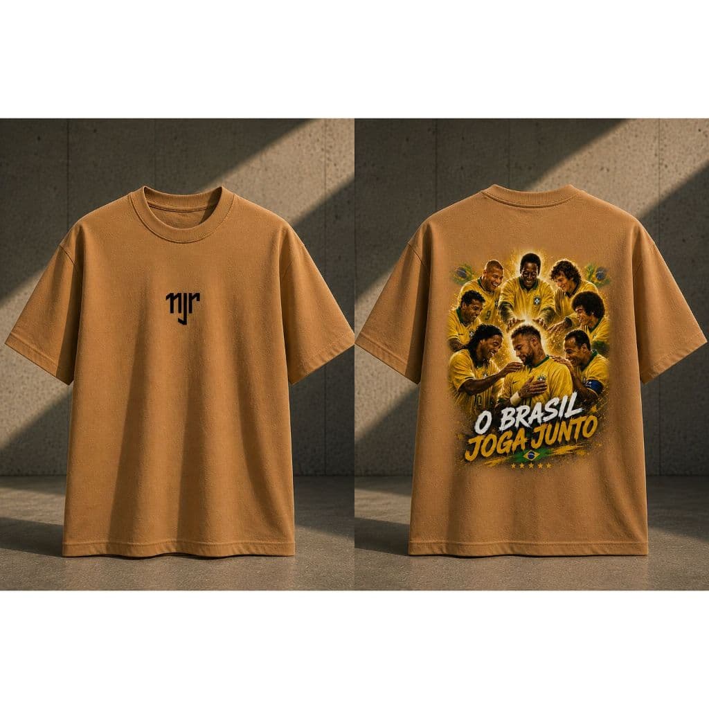 Camiseta Neymar Jr Premium 100% Algodão Ney Goat Prime Futebol Ousadia e Alegria Njr 2026