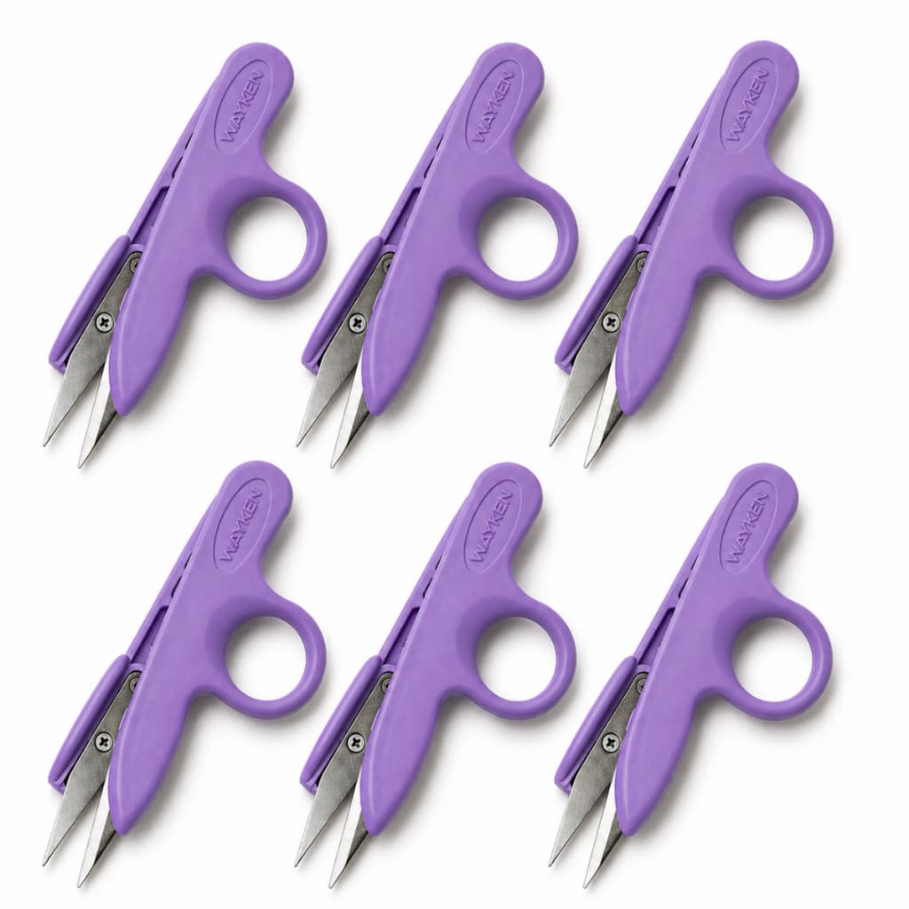 Kit 6 Tesouras Wayken Corte de Linha Profissional para Costura Patchwork Bordado e Trabalhos Manuais