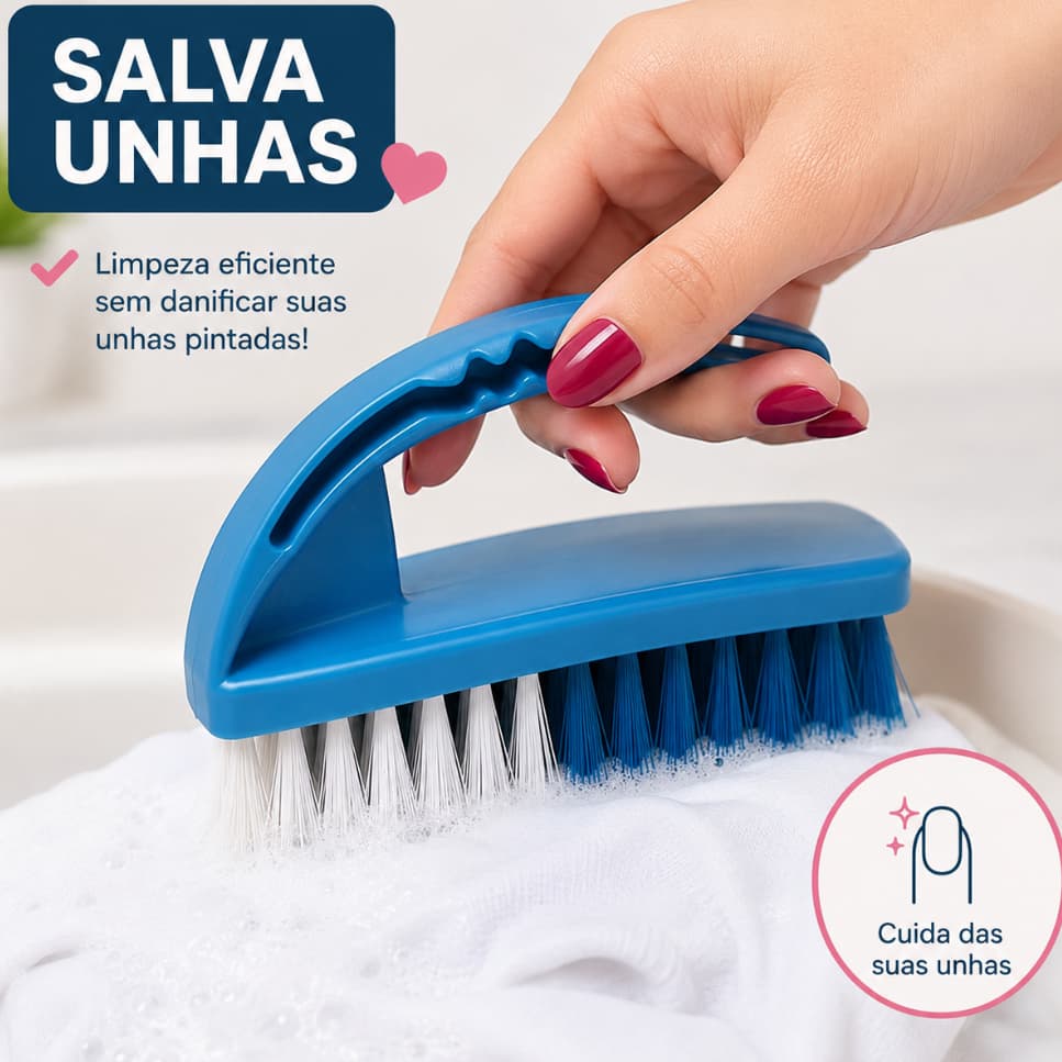 Escova de lavar roupa c/ suporte alça bucha lava tênis nylon macio