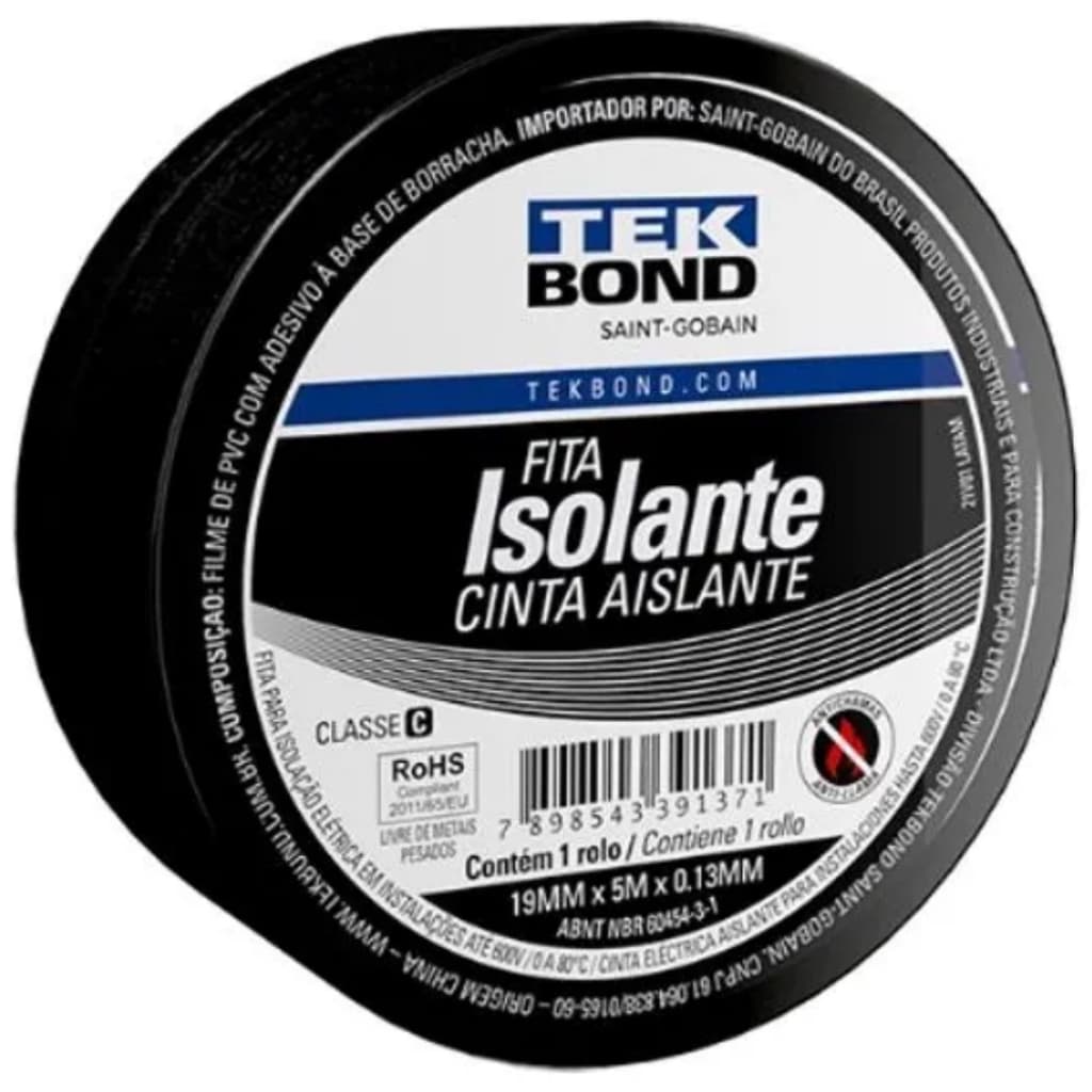 Fita Isolante Antichamas 19mm X 5 Metros Tekbond