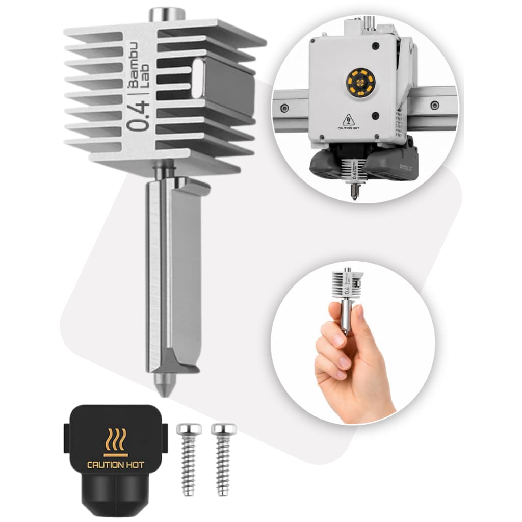 Nozzle Bico Hotend Aço Impressora Bambu A1 A1 Mini Original