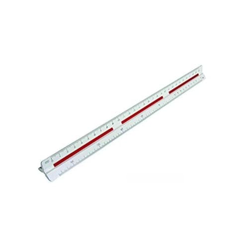 Escalímetro Triangular Profissional Trident 7830/1 Com Capa