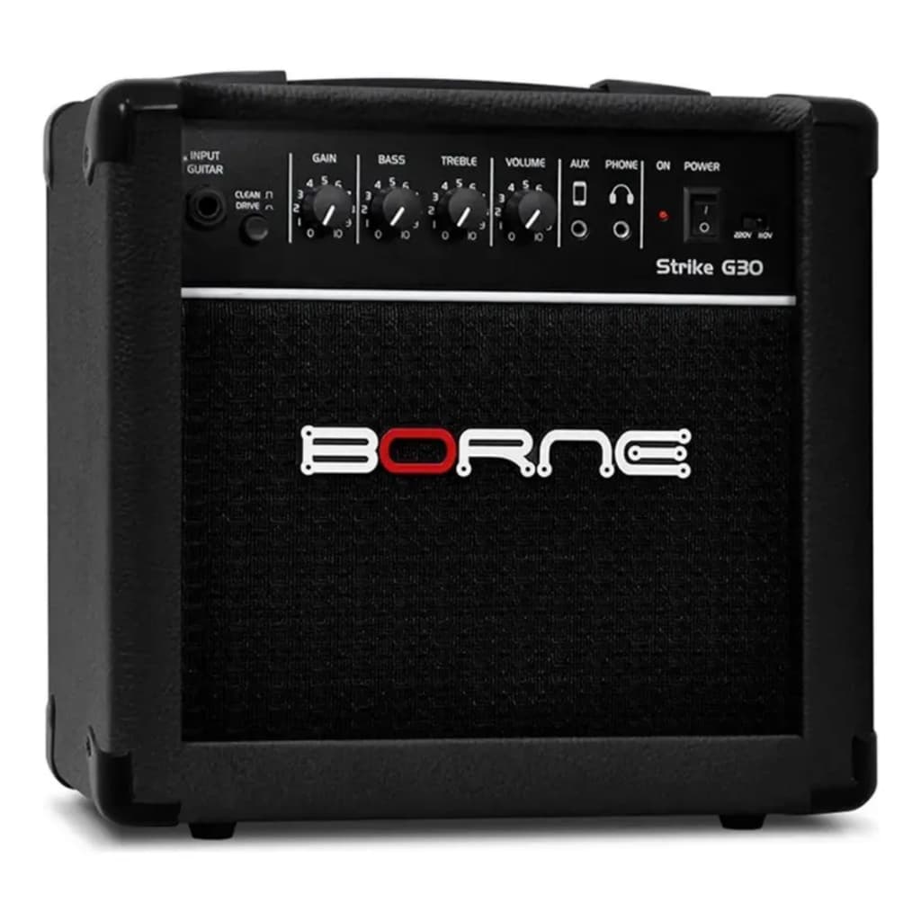 Cubo Amplificador Guitarra Borne Strike G30 Bivolt 8 Ohms