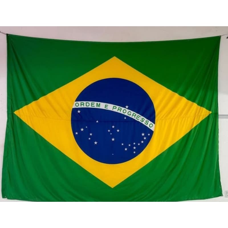 BANDEIRA DO BRASIL 1.00 x 1.50 m Cetim Grande🔥 PROMOÇÃO LIMITADA DA COPA 🔥
