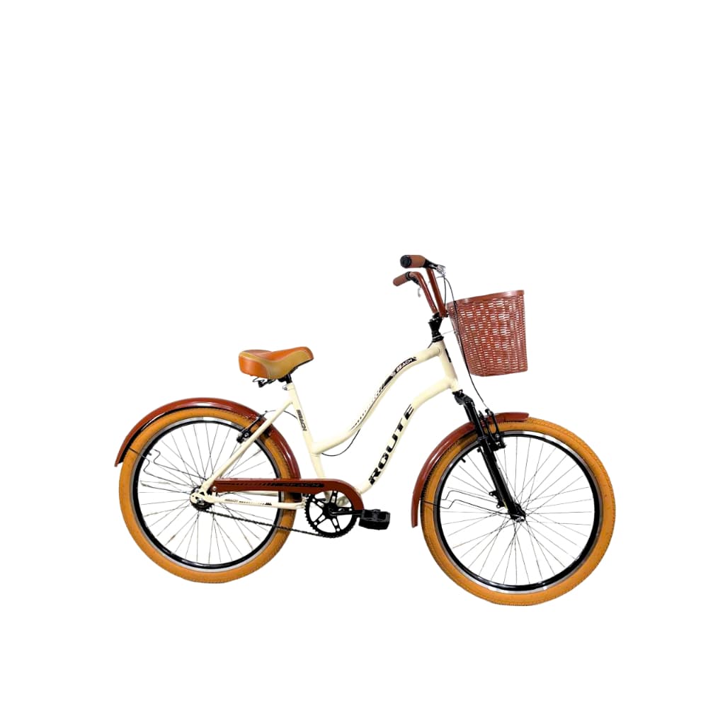 Bicicleta Retrô Aro 26 Beach Route Bike – Feminina, Sem Marcha e Suspensão