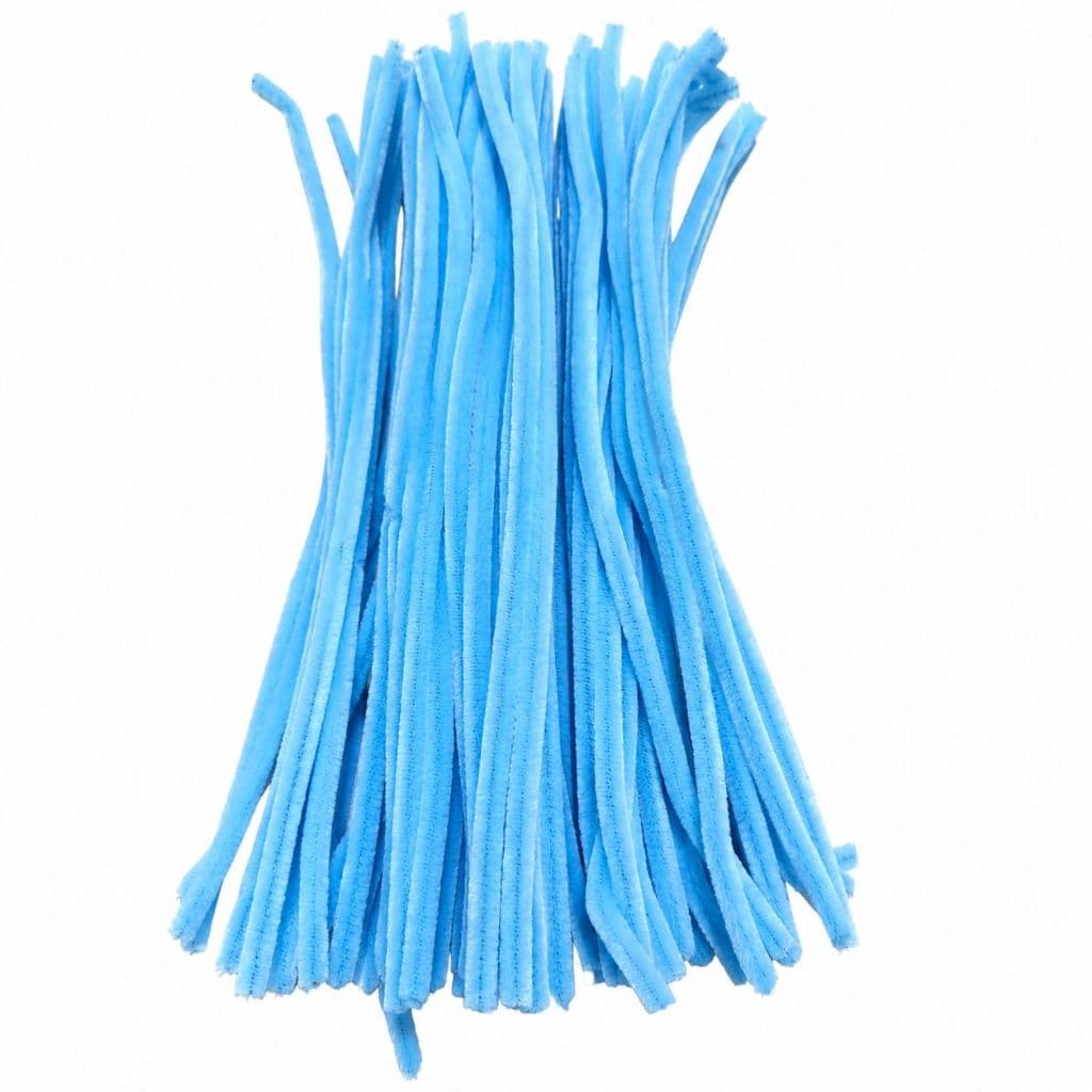 Haste de Chenille 30cm Artesanato Limpa Cachimbo Flexível Pacote com 100 Unidades