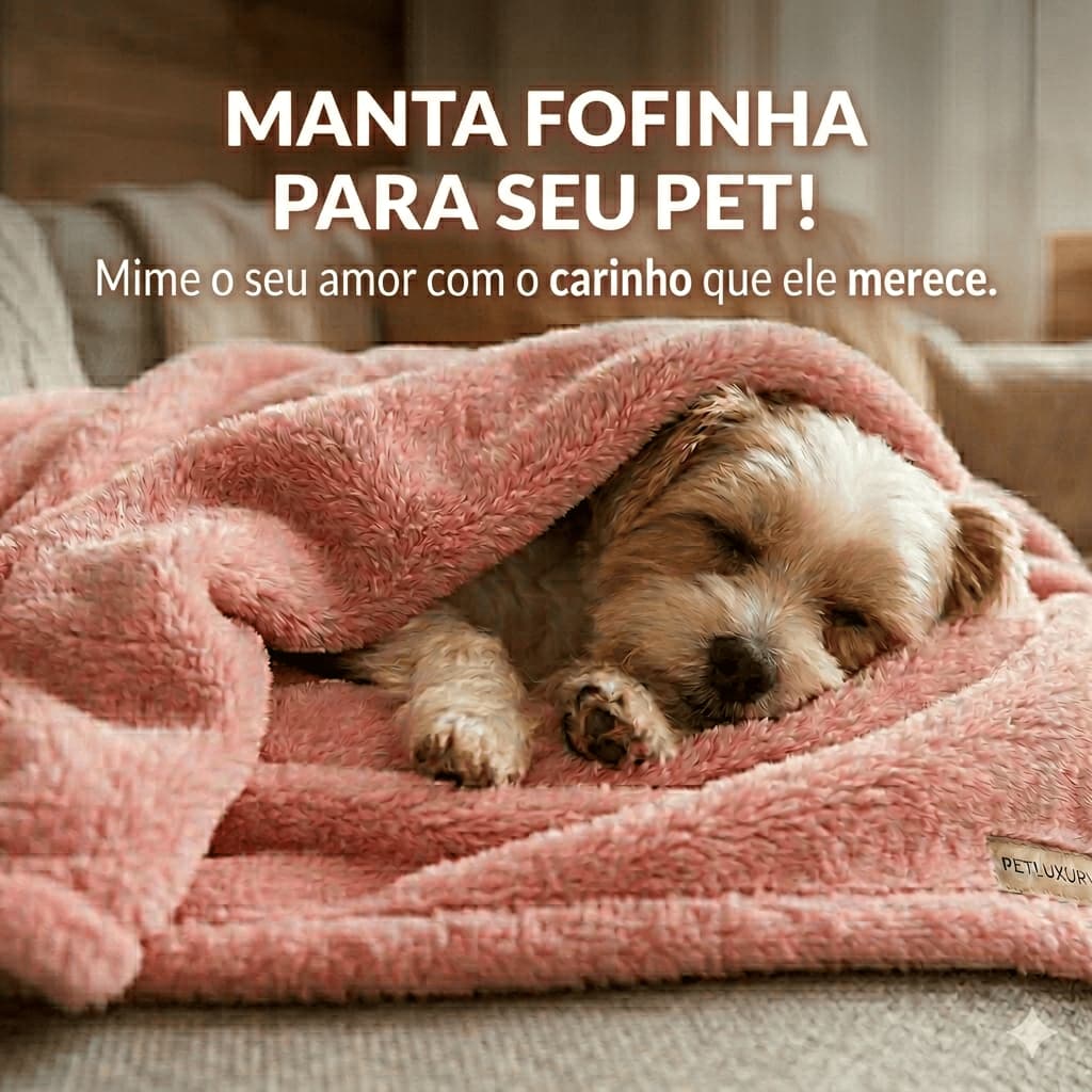 Manta Cobertor Quentinha para Cachorros Gatos Pet Microfibra Macia