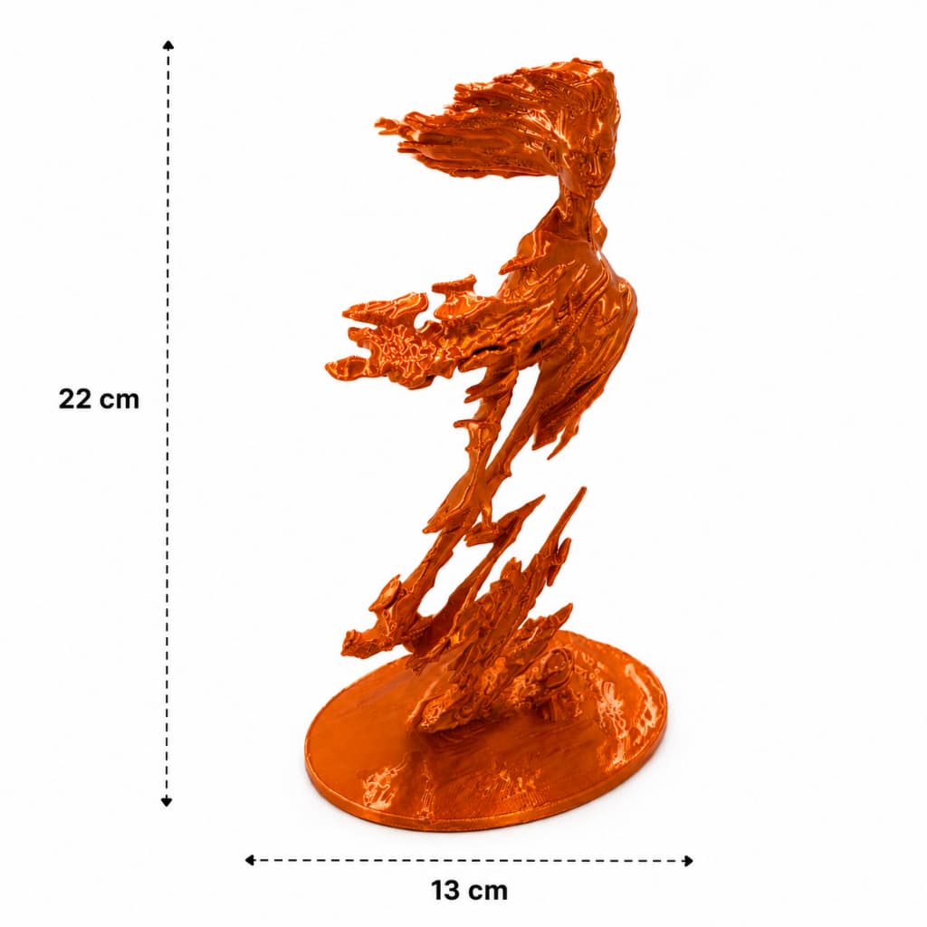 Escultura Decorativa Mulher Dourada Moderna Arte Minimalista Premium Moderna