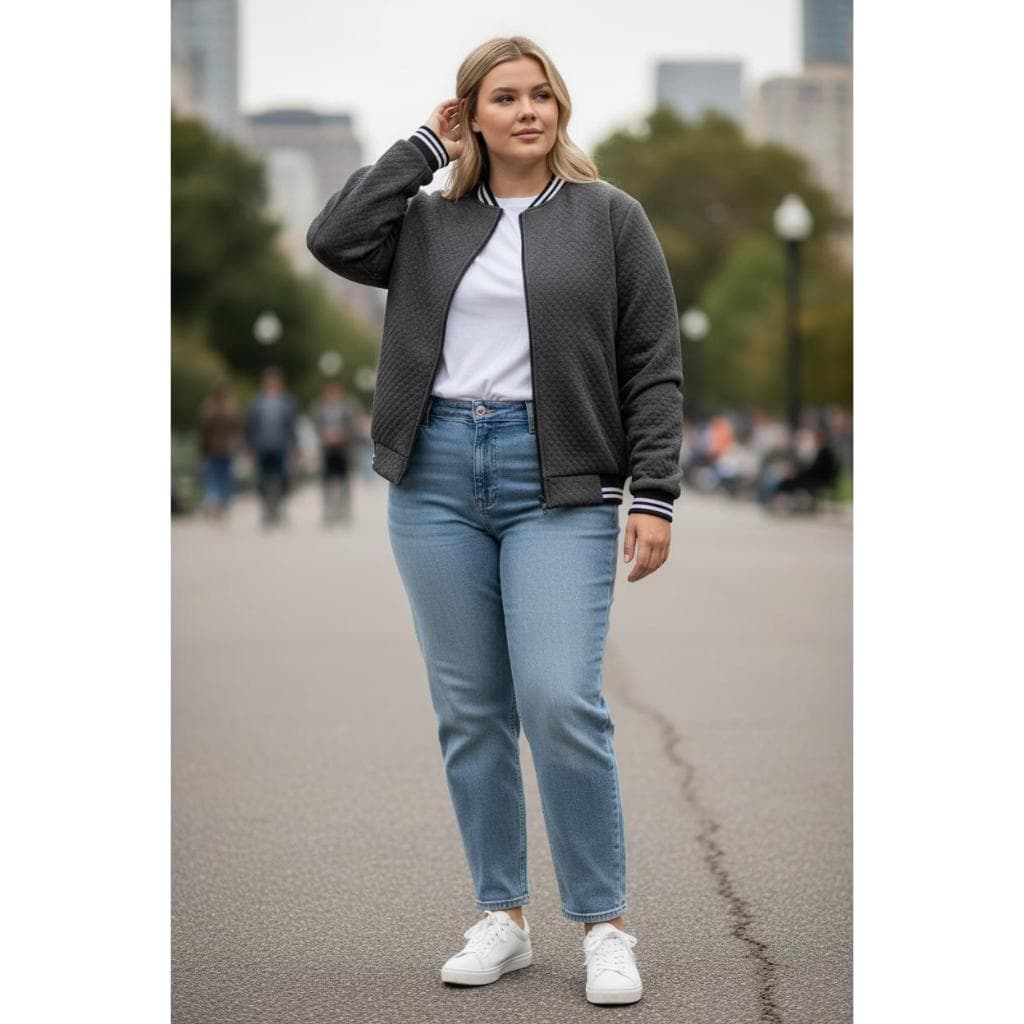 JAQUETA BOMBER PLUS SIZE BLUSA DE FRIO
