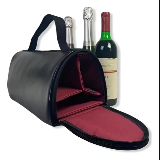BOLSA TERMICA VINHO WINE BAG PORTA GARRAFA (VINHO 3 GARRAFAS)