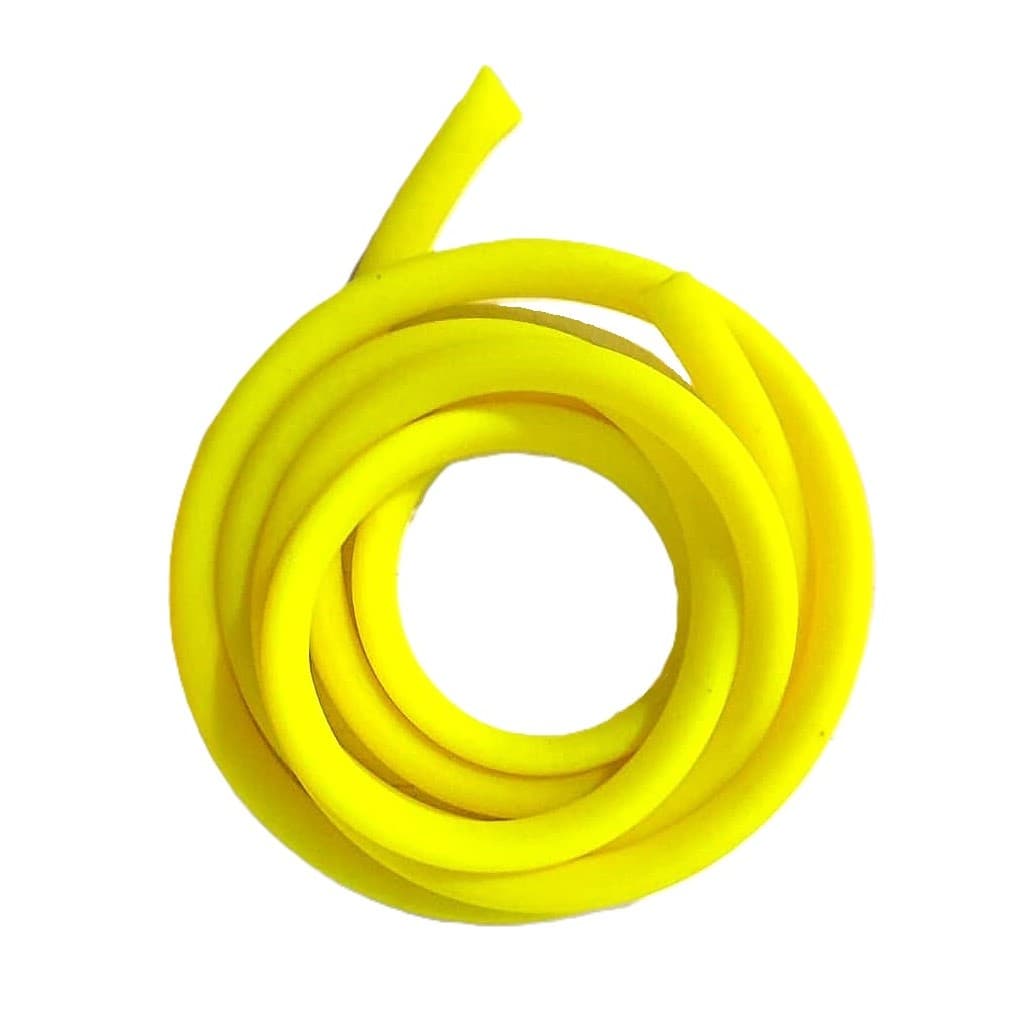 Tubo de Latex Borracha 204 AMARELO NEON - Garrote Tripa de Mico à partir 1MT Uso em Exercícios, Estilingue, Atiradeira.