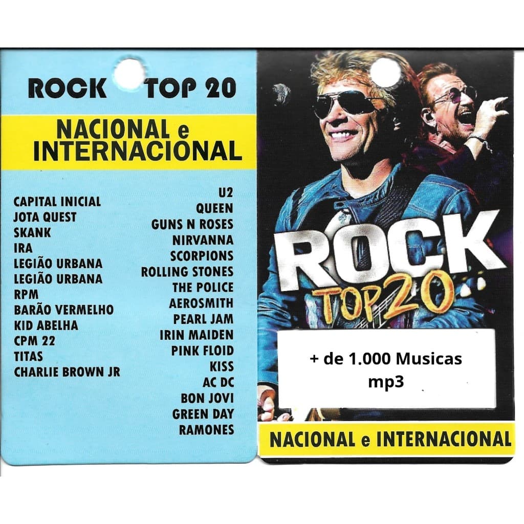 MIDIA USB MP3 - RO-OK  NACIONAL E INTERNACIONAL ROCCK