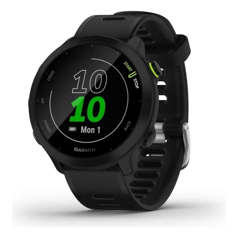 Relógio Inteligente Garmin Forerunner 55 Preto - GPS, Medição Cardíaca e Bateria Longa