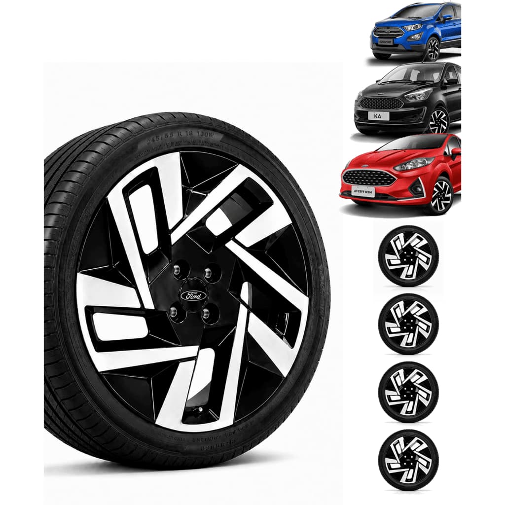 Jogo Calota Carlota Aro 15 Ford Ecosport New Fiesta Ka