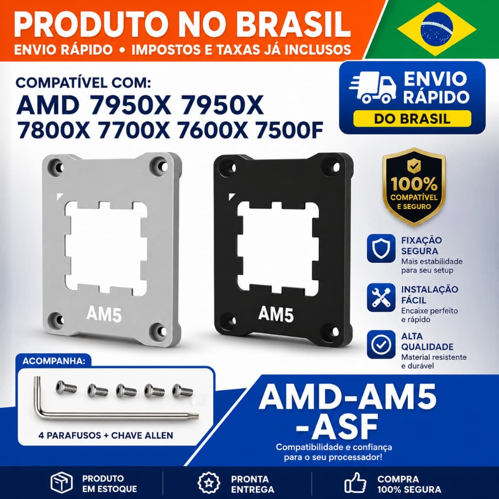 Base de CPU da placa-mãe AM5 Moldura Corretor Pressão Anti-dobra Para Thermalright AMD AM5 Metal