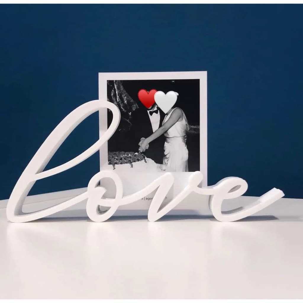 Porta-Retrato Decorativo "LOVE" - Dia Dos Namorados