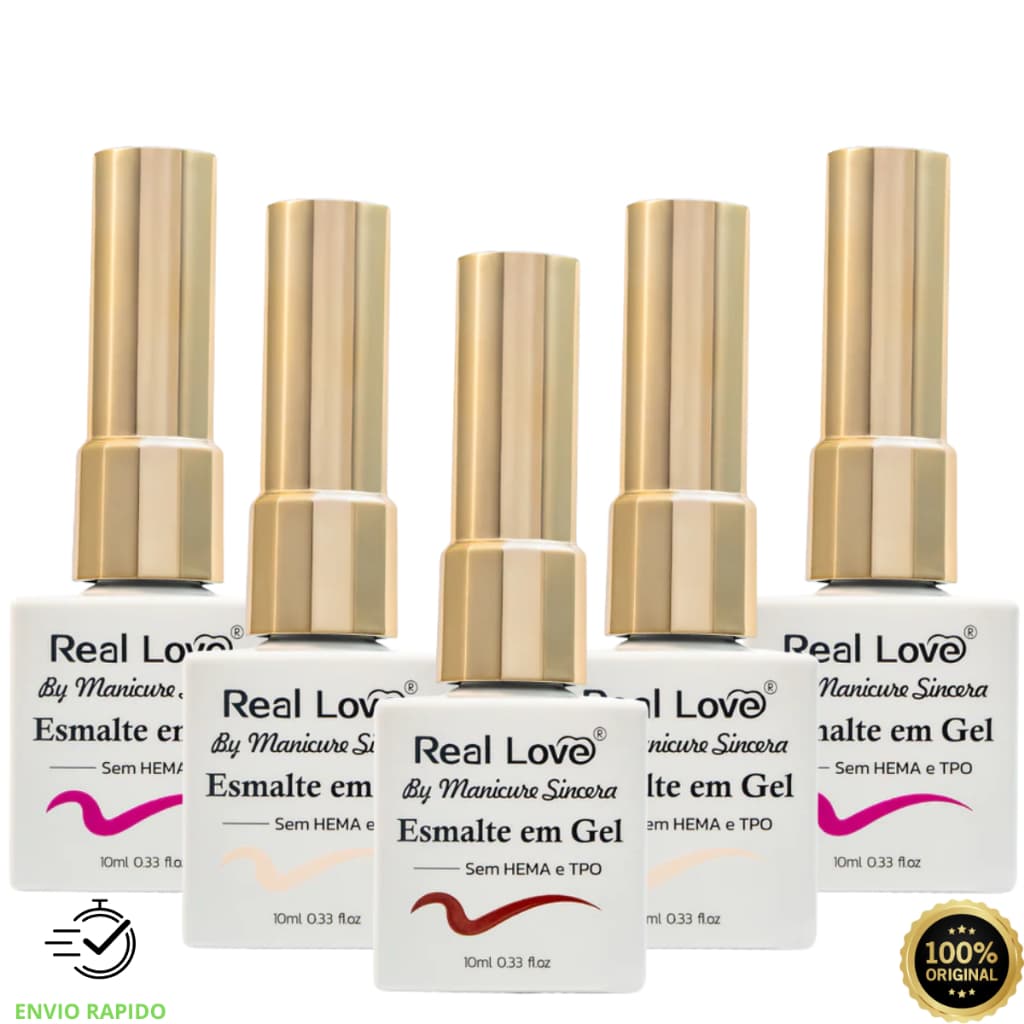 Esmalte em Gel sem TPO e sem Hema Coleção by Manicure Sincera 10 ml - Real Love