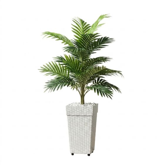 Planta Artificial Palmeira Areca Real Toque Com vaso