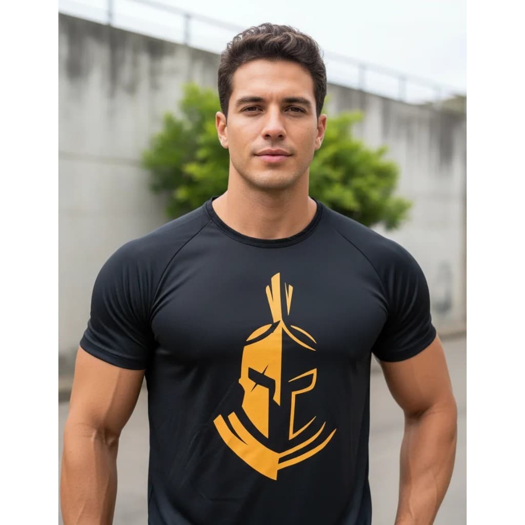 Camiseta Masculina Blusa Casual E Academia Fitness  Gladiador