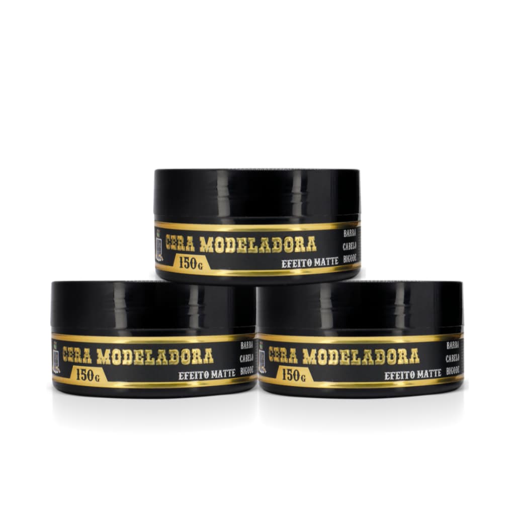 Kit Still Life Pomadas Ceras Modeladoras Fixação Forte Efeito Matte 150g 3 Unidades