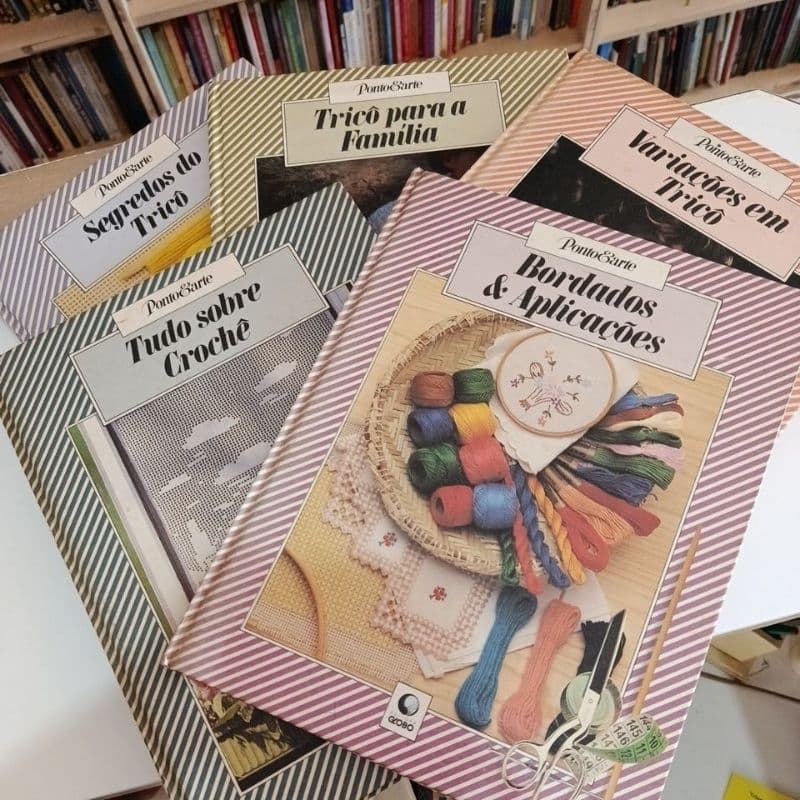 Coleção Ponto e Arte - Venda individual - Editora Globo (tricô bordado costura)