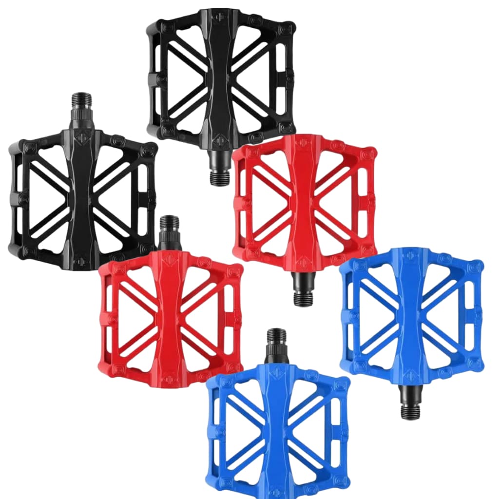 Pedal Plataforma Alumínio 9/16 Com Trava Esferado Mtb Bike