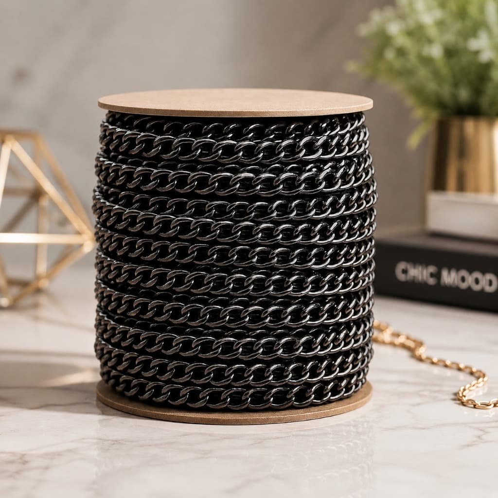 Corrente para Alças Bolsas Metal Premium Resistente Dourada, Prata e Grafite Artesanal Sofisticado