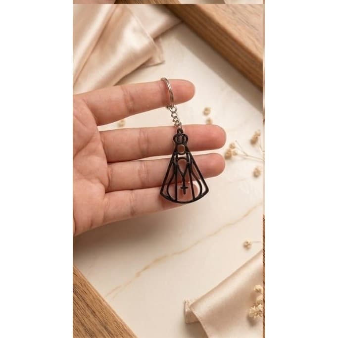 Chaveiro Nossa Senhora Impressão 3D - Design Moderno e Exclusivo / Fé e Estilo