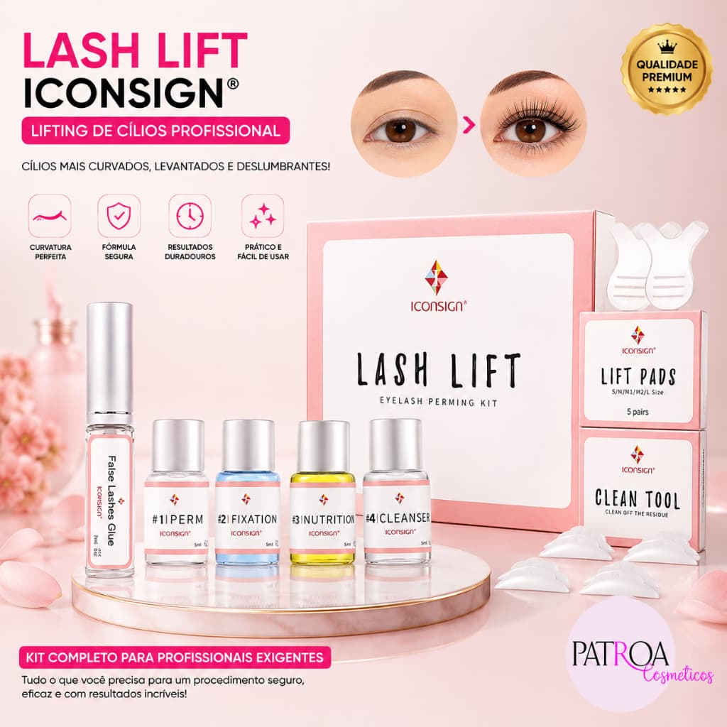 Lash Lift - Lifting De Cílios Iconsign Permanente de Cílios