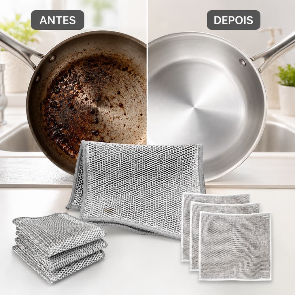 Kit 6 12 18 24 30 Panos Bucha Abrasivo Zip Palha Aço Cozinha Limpeza Pesada Louça Detergente